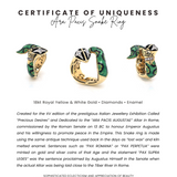 Ara Pacis Snake Ring with Diamonds
