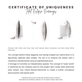 Total Eclipse Earrings with New Age Diamonds