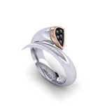 Eclipse Essence Ring with Black Diamonds
