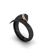 Eclipse Essence Black Ring with Black Diamonds