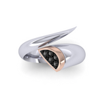 Eclipse Essence Ring with Black Diamonds
