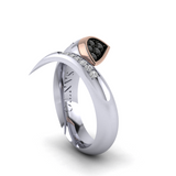 Eclipse Essence Ring with Black and White Diamonds