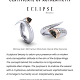 Eclipse Essence Ring with Black and White Diamonds