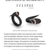 Eclipse Essence Black Ring with Black Diamonds