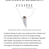 Eclipse Necklace with White and Black Diamonds
