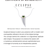 Eclipse Necklace with White Diamonds and Garnet Tsavorites