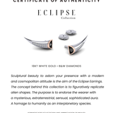 Eclipse Studs with Black & White Diamonds