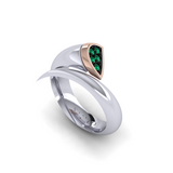 Eclipse Essence Ring with Garnet Tsavorites