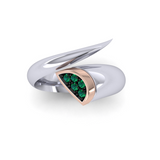 Eclipse Essence Ring with Garnet Tsavorites