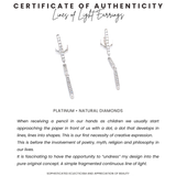 Lines of Light Earrings with Diamonds