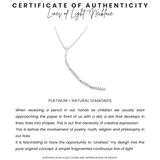 Lines of Light Necklace with Diamonds