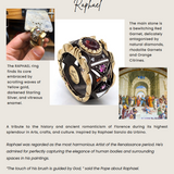 Raphael Ring with Garnet, Rhodolite Garnet and Diamond