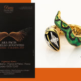 Ara Pacis Snake Ring with Diamonds
