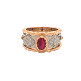 Renaissance Dress Ring with Ruby