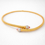 Enchantment Choker with Diamonds and Burmese Rubies