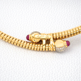 Enchantment Choker with Diamonds and Burmese Rubies