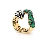 Ara Pacis Snake Ring with Diamonds