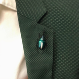 Hercules Beetle Lapel Pin with New Age Diamonds