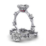 Osso Engagement Ring with Diamonds