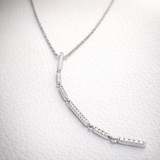 Lines of Light Necklace with Diamonds