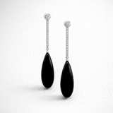 Stella Drops with Diamonds and Onyx
