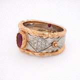Renaissance Dress Ring with Ruby
