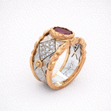 Renaissance Dress Ring with Ruby