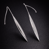 Eclipse Cuff Earrings with Diamonds