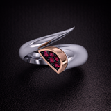 Eclipse Essence Ring with Burmese Rubies
