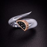 Eclipse Essence Ring with Black Diamonds