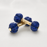 Enchantment Hand-Carved Lapis Lazuli Cufflinks