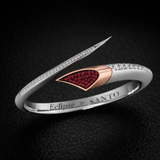 Eclipse Bangle with Rubies