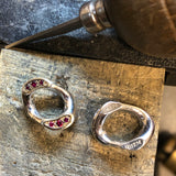 Carpe Diem Cufflinks with New Age Burmese Rubies