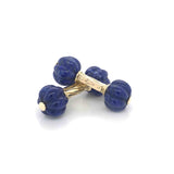 Enchantment Hand-Carved Lapis Lazuli Cufflinks