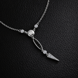 Midnight Necklace with Black & White Diamonds