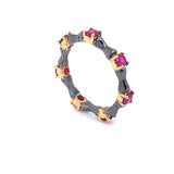 Osso Ring with Burmese Rubies