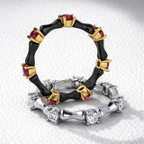 Osso Ring with Burmese Rubies