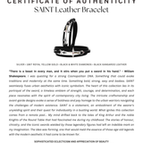 Bracciale in pelle di Santo 