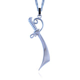 SAINT Saracen Sword Pendant with Black & White Diamonds