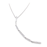 Lines of Light Necklace with Diamonds