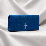 LE CARAMELLE DI SANTO Royal Blue Galuchat Leather Bag
